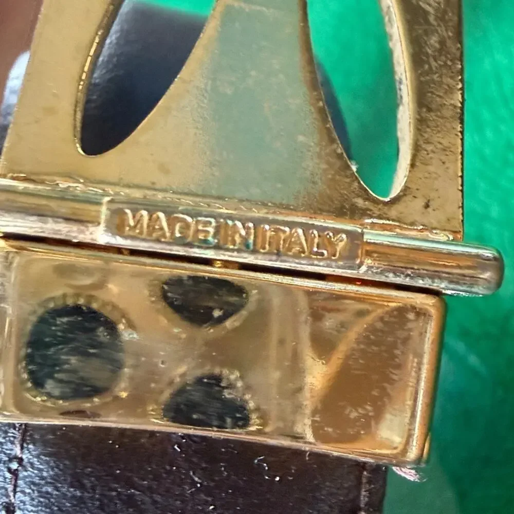 Pierre Cardin Reversible Belt Mens Vintage Logo Size 38